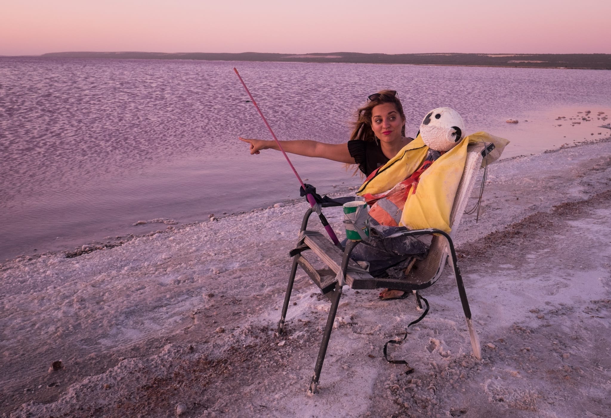 Kate at Hutt Lagoon Pink Lake, Western Australia