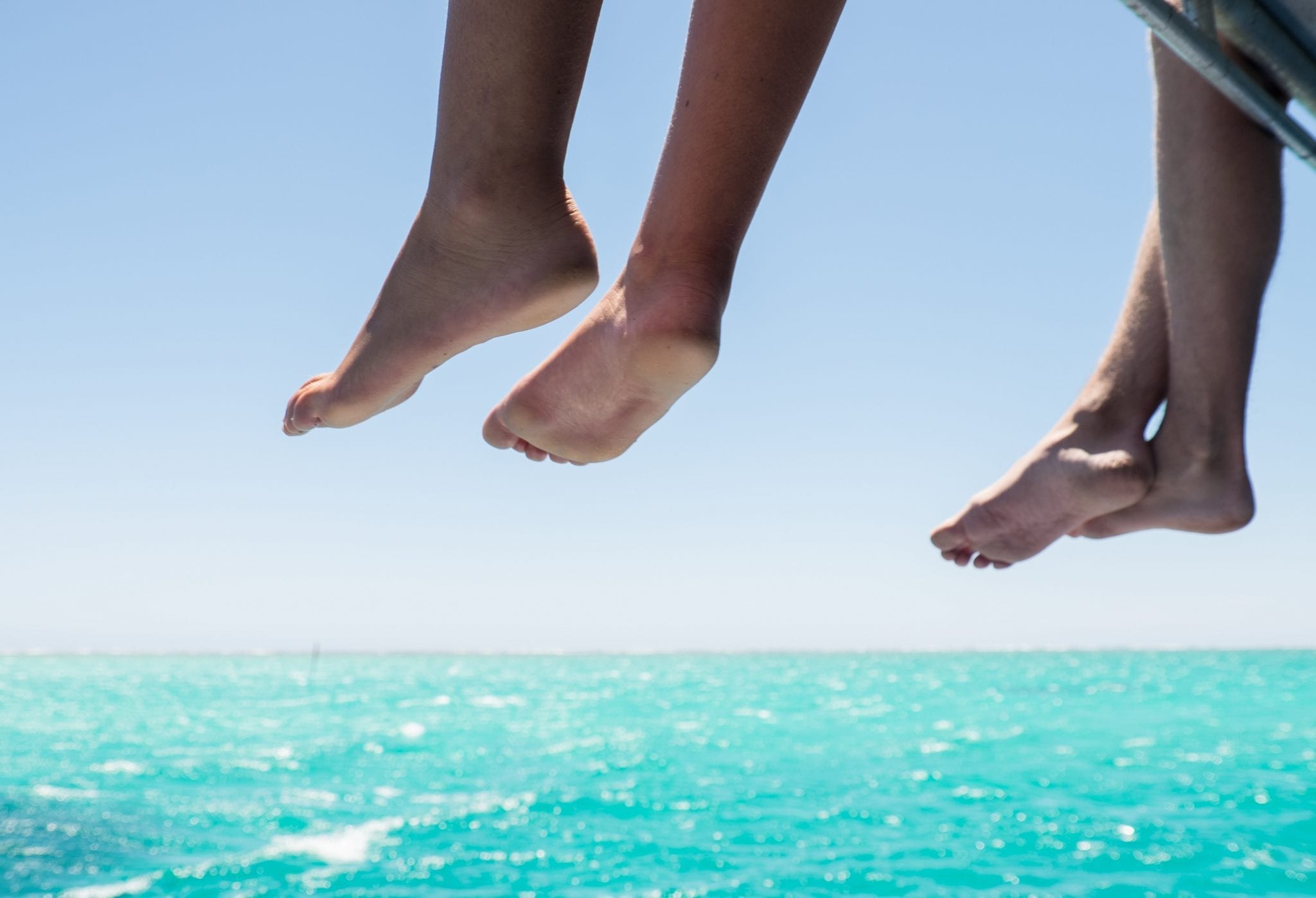 Feet in Coral Bay