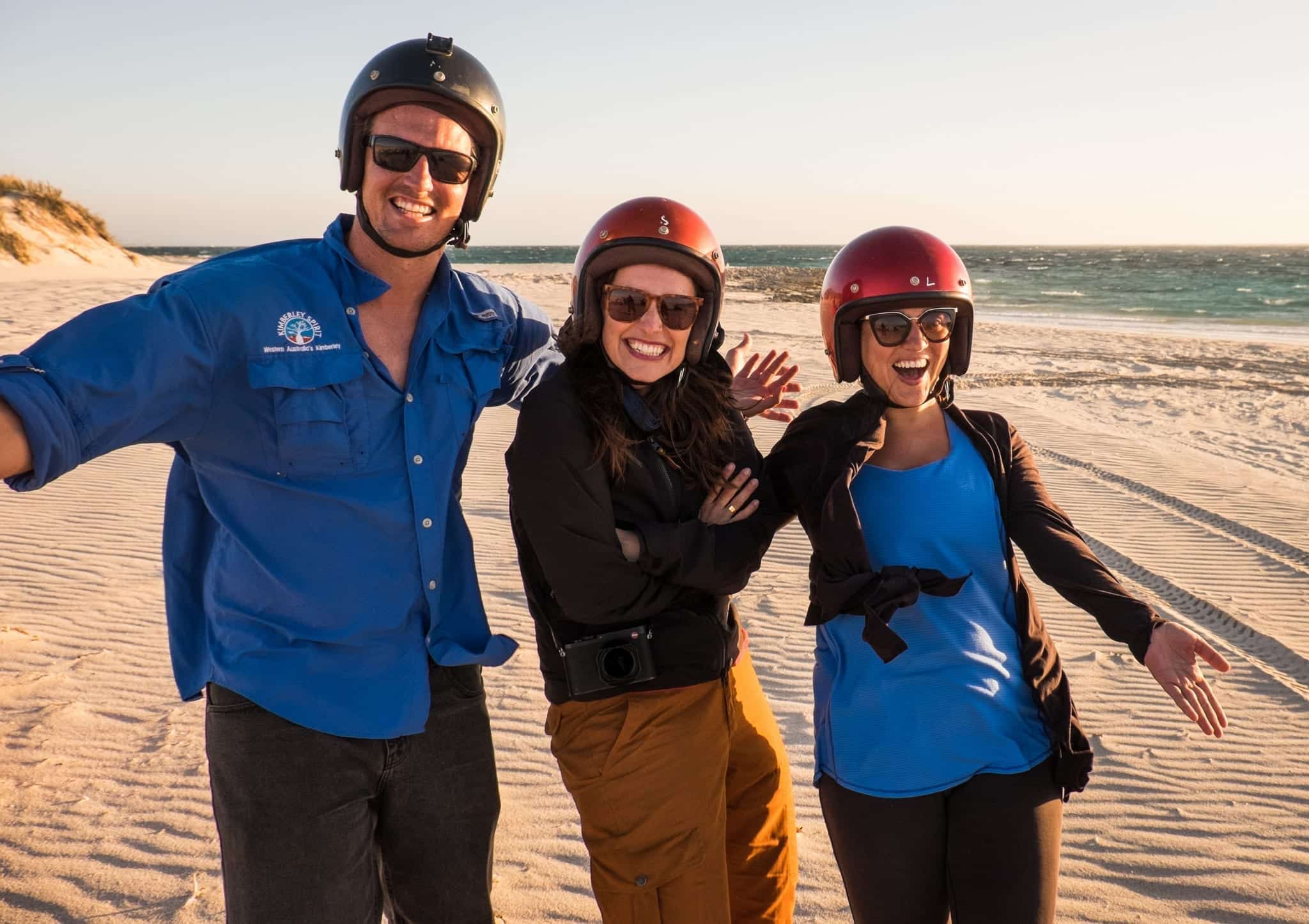 Scotty, Freedi and Kate Quad Biking Coral Bay WA