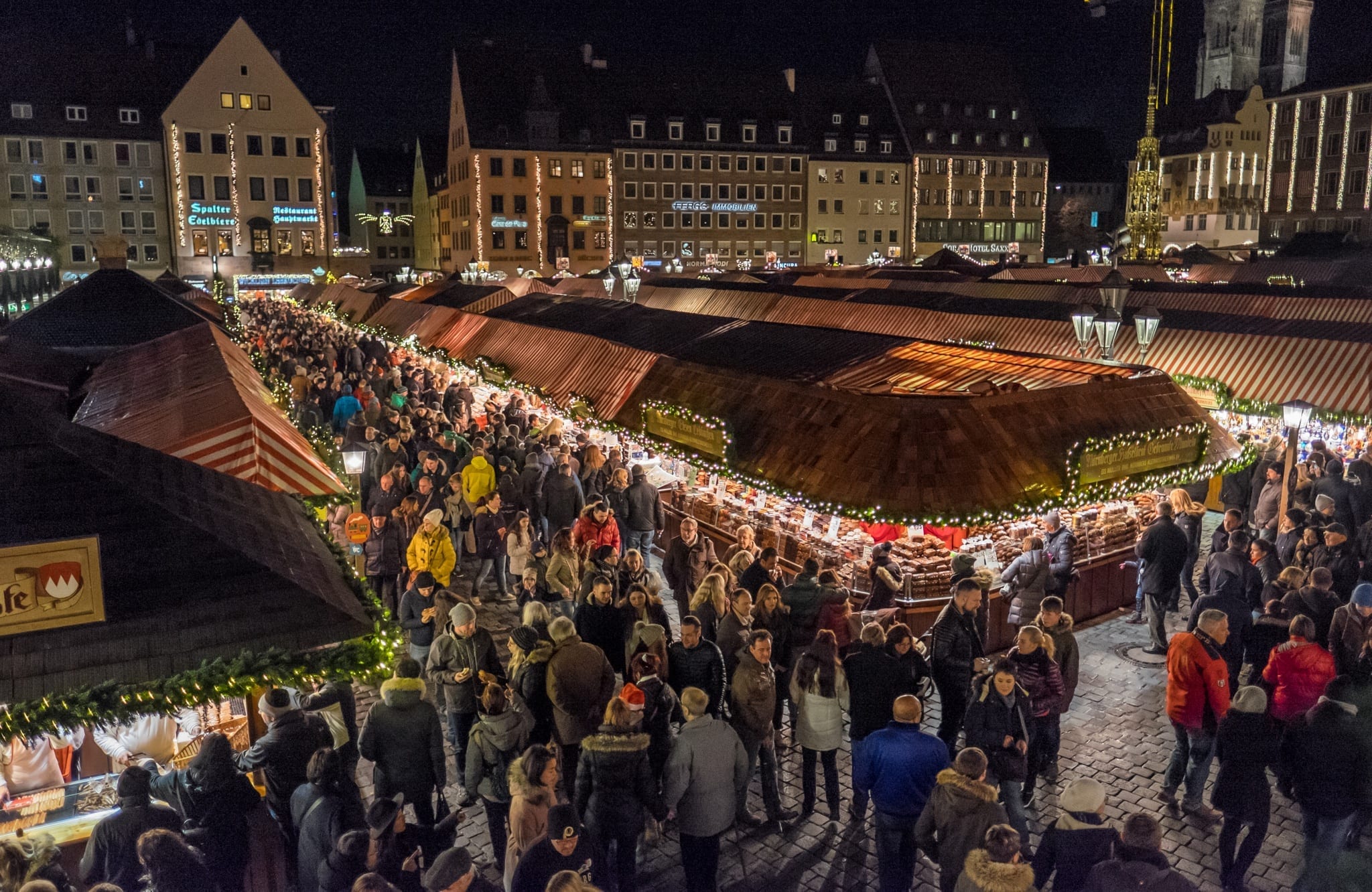 Nuremberg from Above Christmas in Bavaria