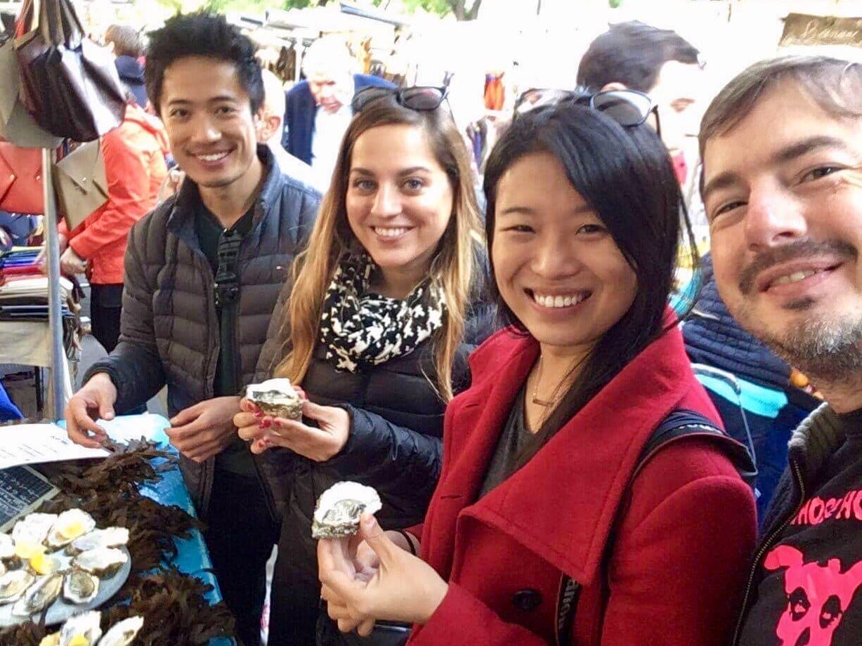 Jiyang, Kate, Edna and Joe in Paris