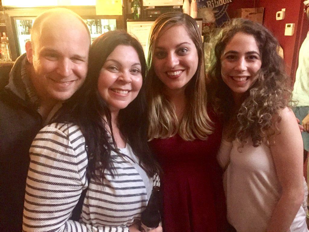 Kate poses with three of her readers in Savannah, Georgia.