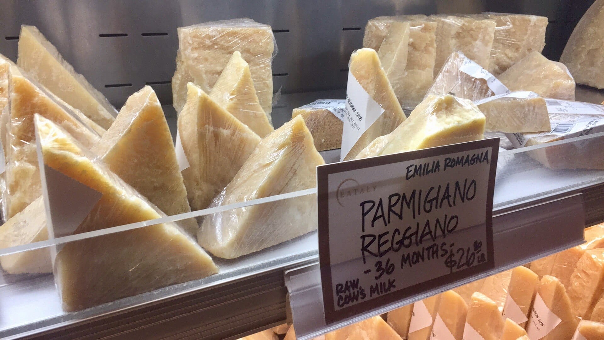Parmigiano Reggiano at Eataly