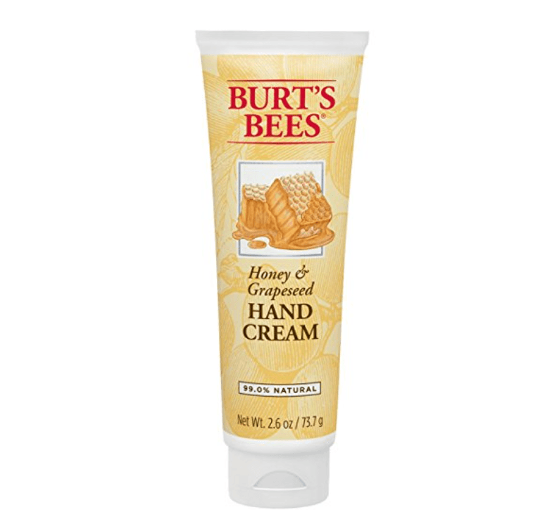 A package of Burts Bees hand cream