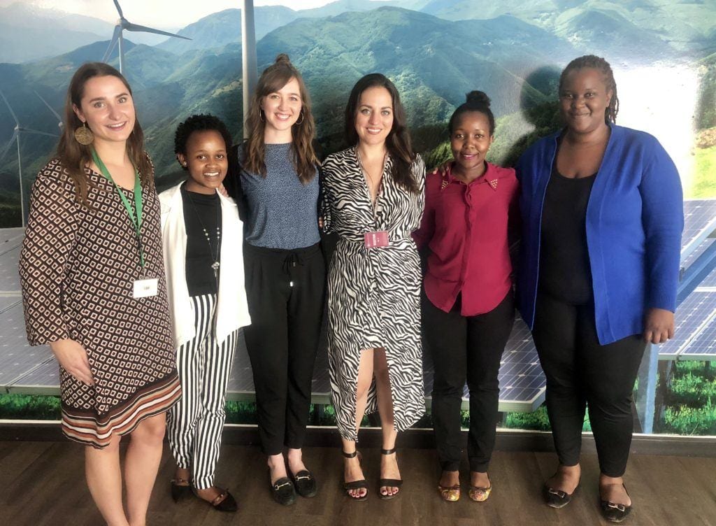 Kate, Alise and Climate Activists in Nairobi Kenya