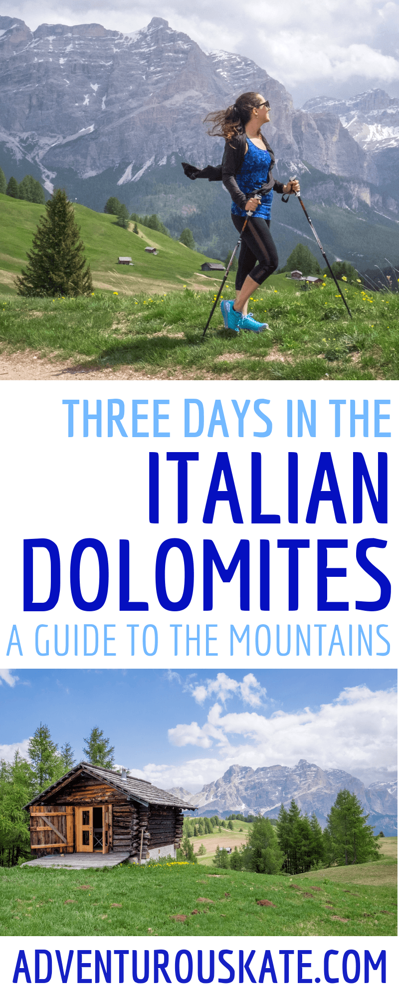 Three Days in the Italian Dolomites (Pinterest Graphic)