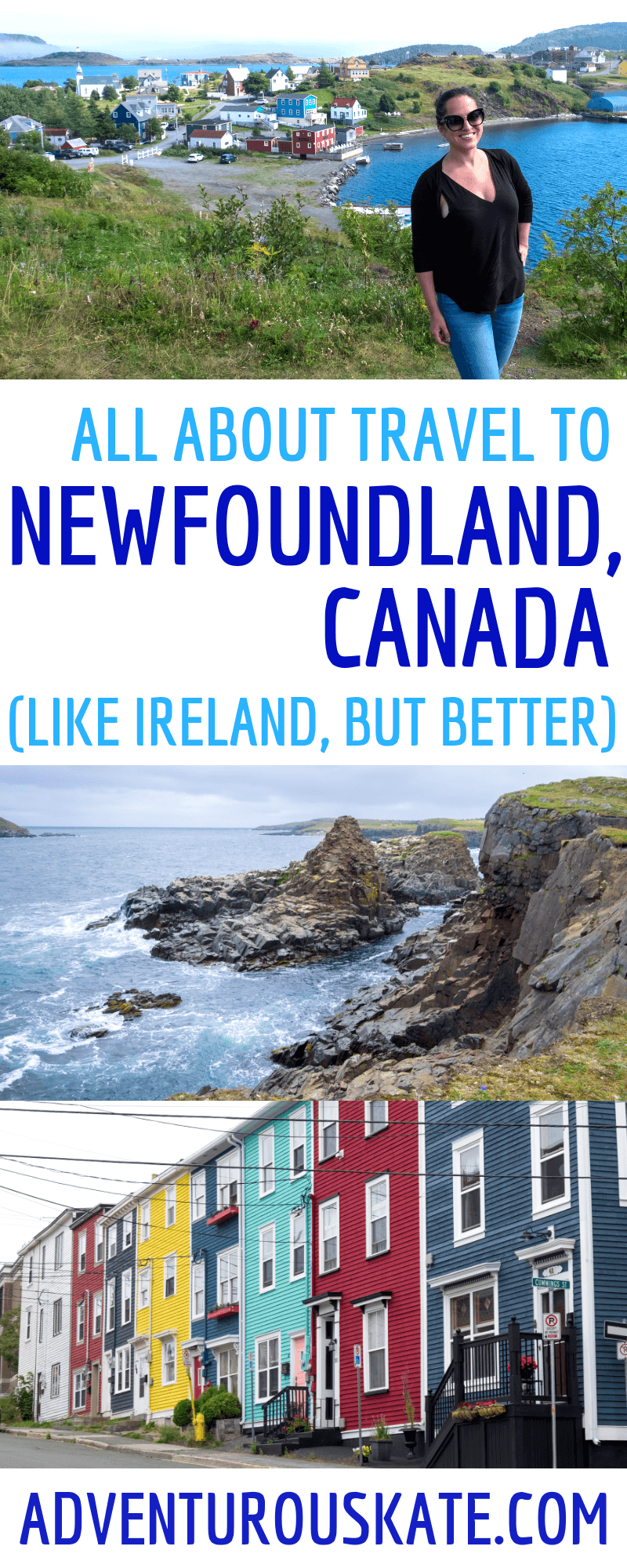 Pinterest image: Traveling to Newfoundland, Canada.