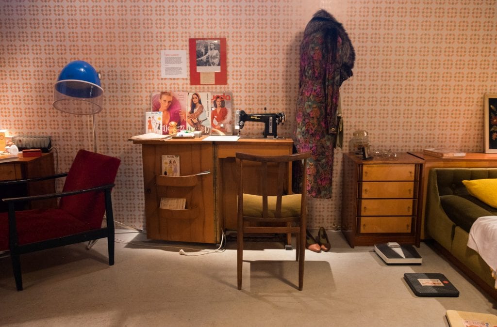 A room depicting the typical style and furnishings of Croatia in the 1960s and 1970s inside the Red History Museum