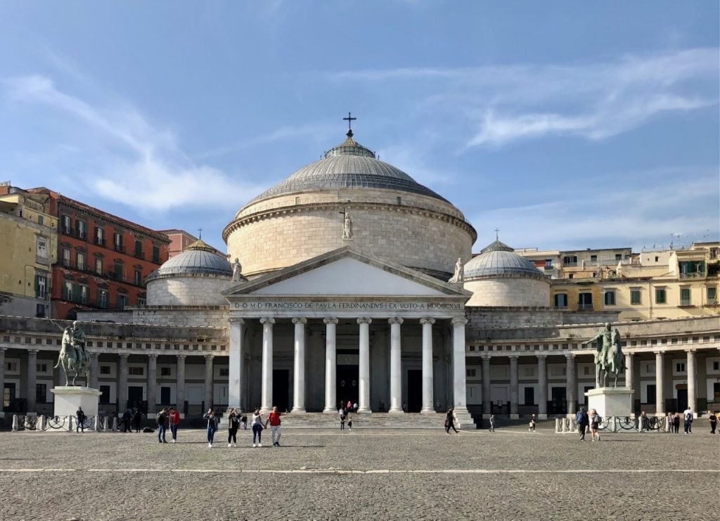 The Naples Basilica in Piazza del Plebiscito