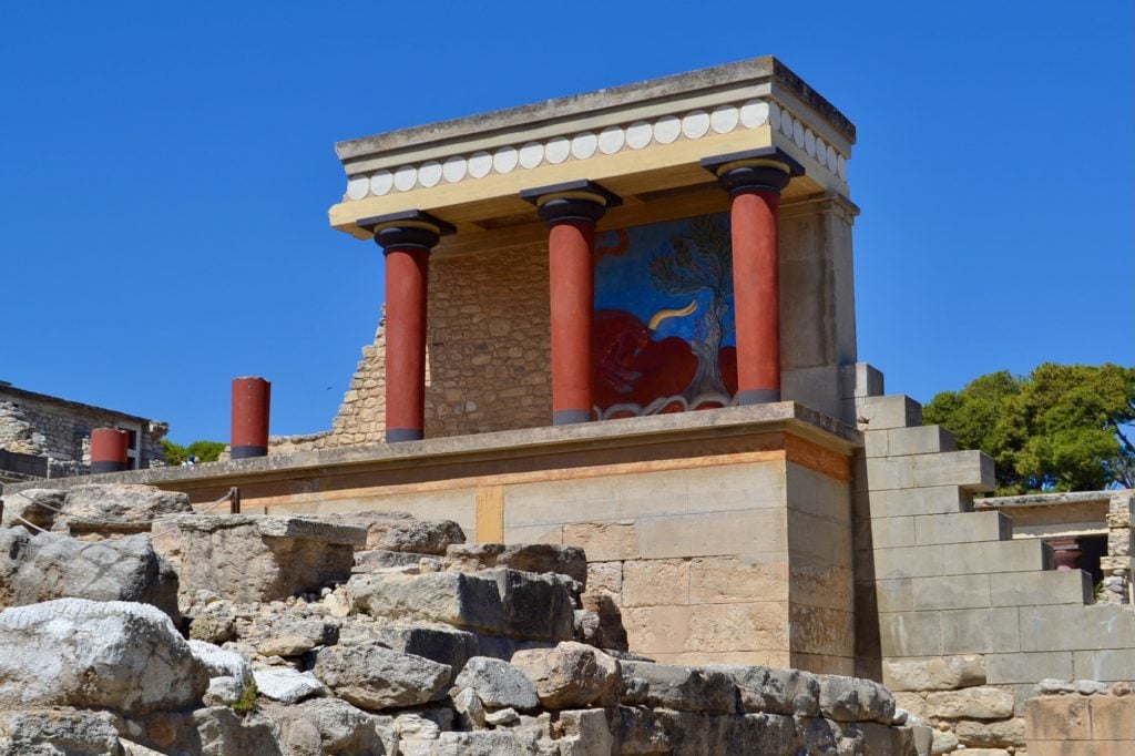 The Palace of Knossos on Crete