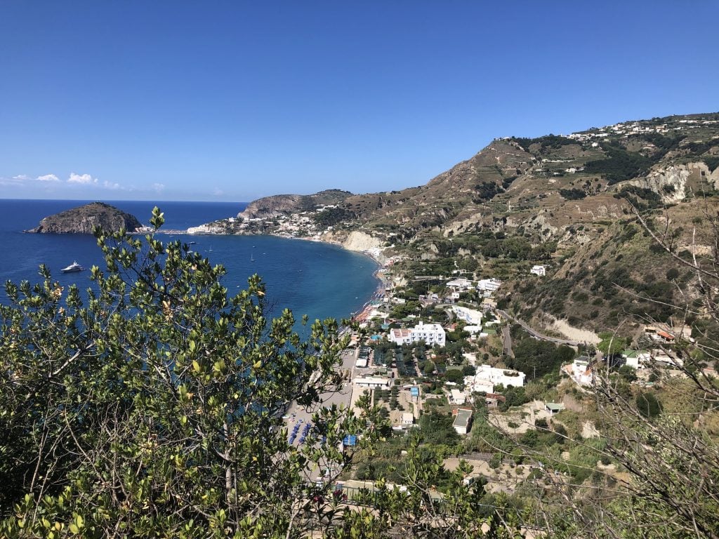 Aerial view of Ischia, one of the best Mediterranean Islands to visit