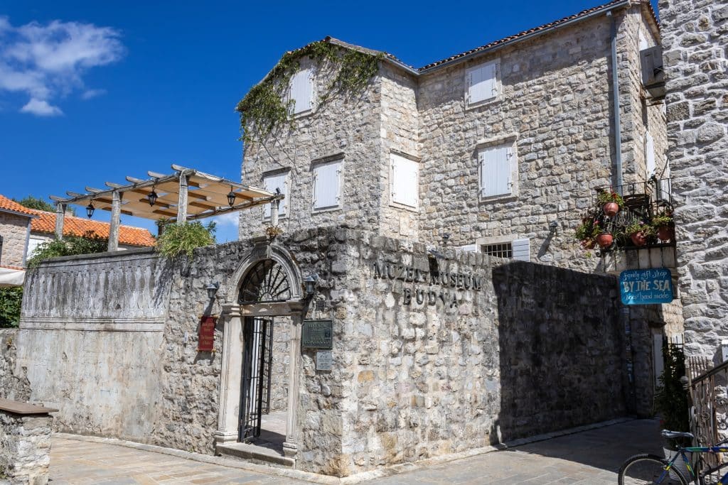 A stone building emblazoned with Museum of Budva.